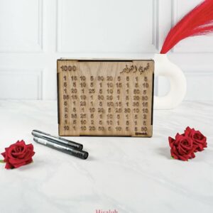 حصالة حجم صغير خشب كسر اضغط واختر المبلغ المناسب لك 