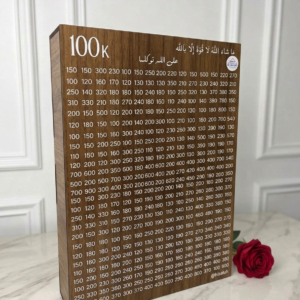 حصالة تحدي التوفير خشب حجم سوبر متر كسر اضغط واختر المبلغ المناسب لك